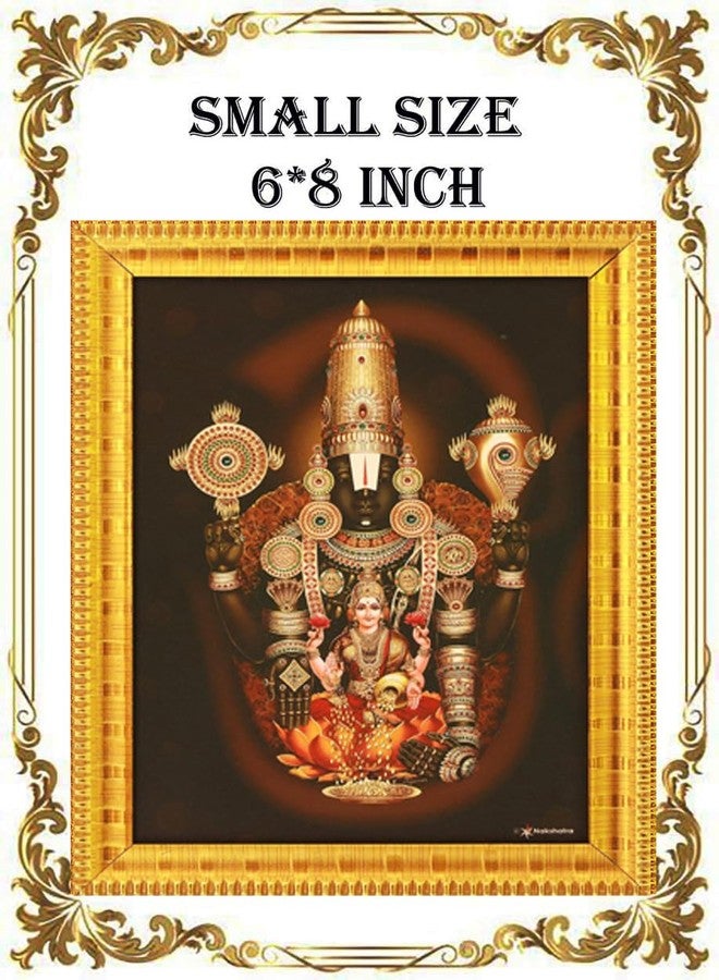 Sri Balajee Bangles Venkateswara Swamy Tirupati Balaji Hrudhya Lakshmi Devi god Wood Photo Frame - 13 x 10 inches - Image 4